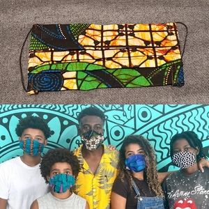 HAND-SEWN FACE MASK W/ FILTER POCKET